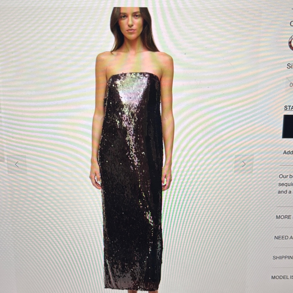 STAUD bronze Casey Dress